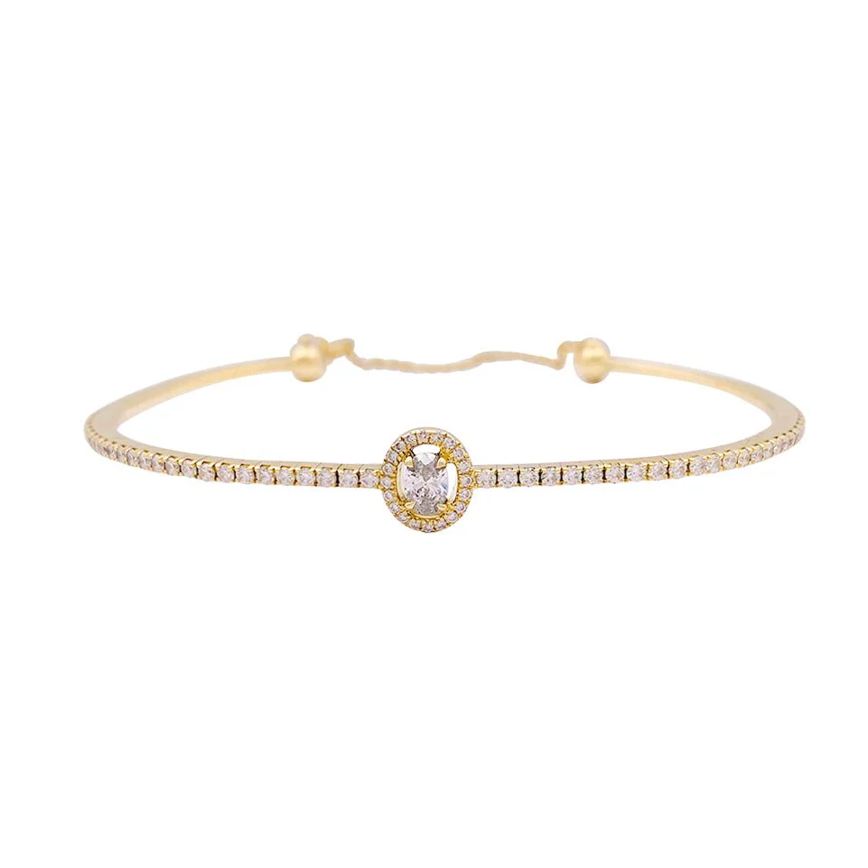 Bracelet MESSIKA "Glam'Azone" en or jaune et diamants