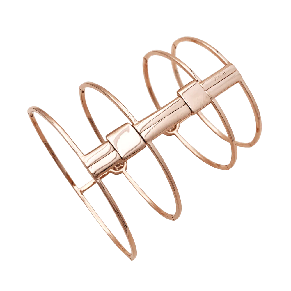 Bracelet Manchette MESSIKA "Glam'azone" en or rose et diamants - Image 4