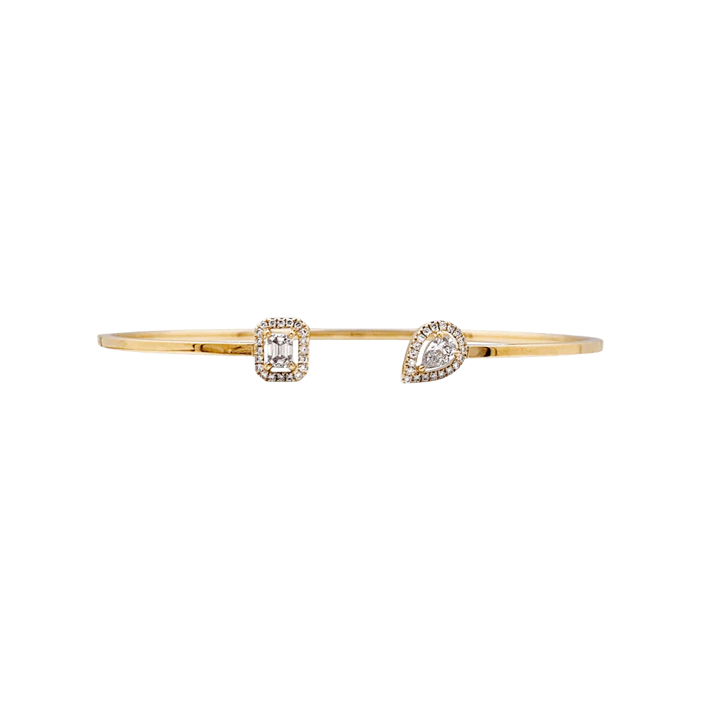 Bracelet Jonc MESSIKA "Flex Toi & Moi My Twin" en or jaune et diamants