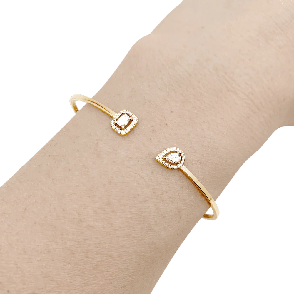 Bracelet Jonc MESSIKA "Flex Toi & Moi My Twin" en or jaune et diamants - Image 2