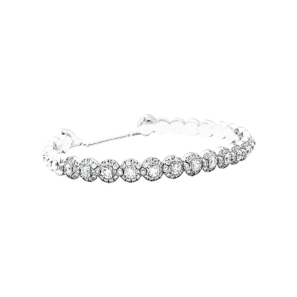 Bracelet Ligne MESSIKA "Joy Diamond Halo" en or blanc et diamants - Image 3