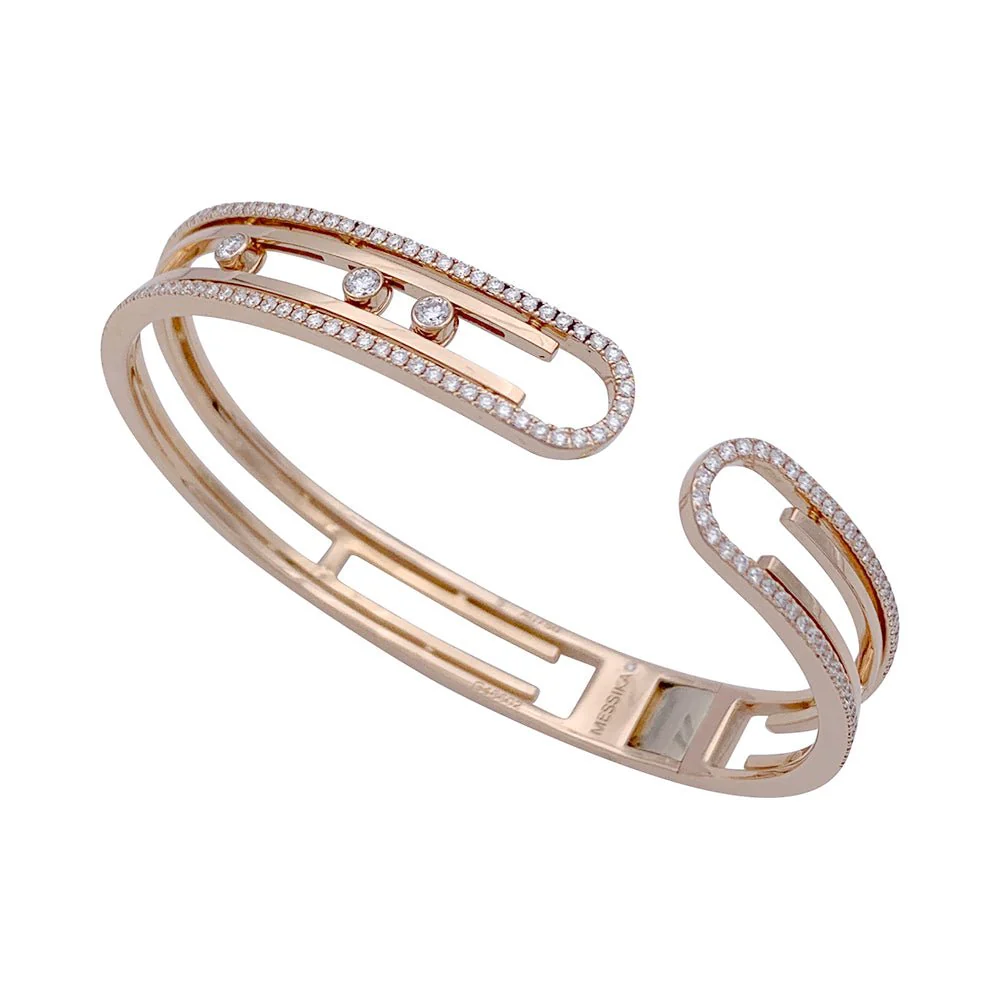 Bracelet Messika ,"Move 10th Anniversary", or rose et diamants - Image 5