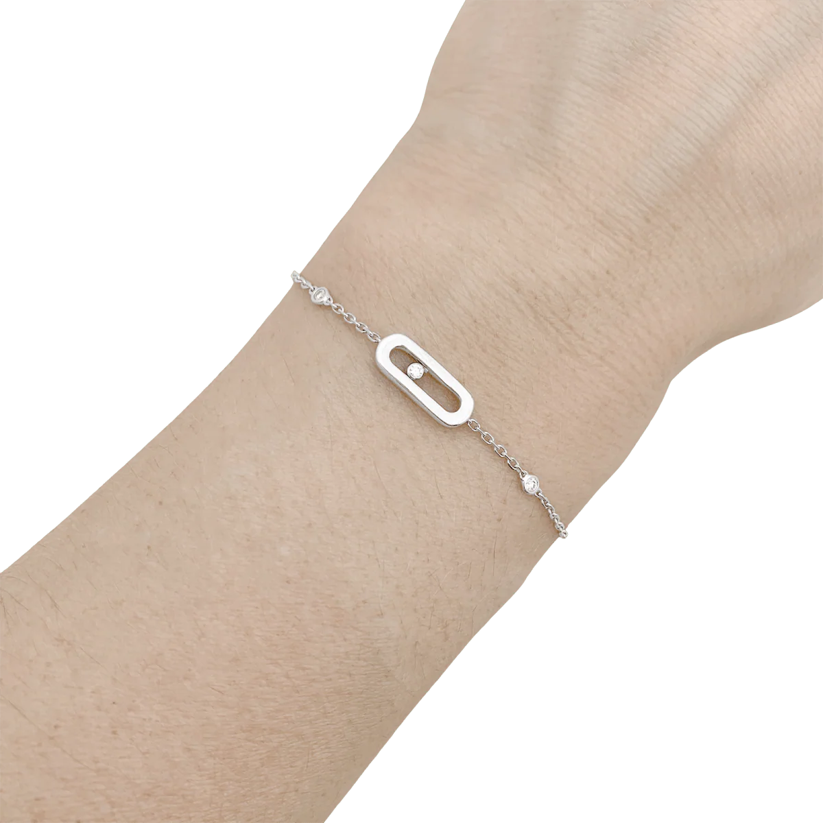 Bracelet MESSIKA, "Move Uno", or blanc et diamants - Image 6