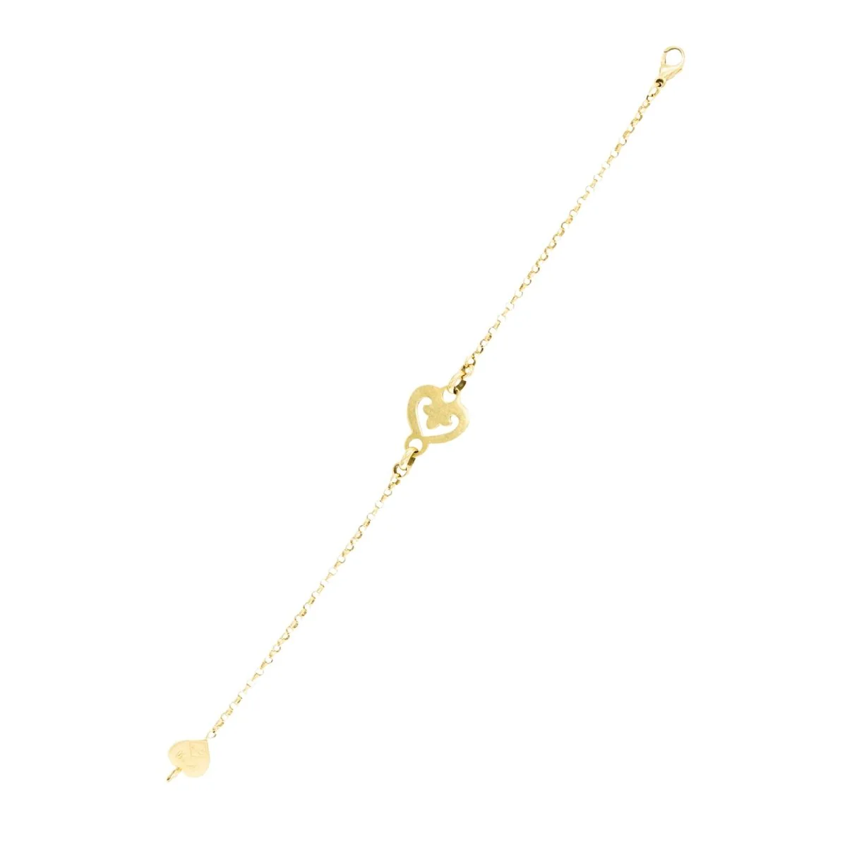 Bracelet O.J. PERRIN "Coeur Légendes" en or jaune - Image 3