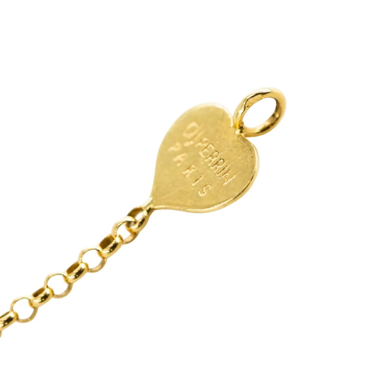 Bracelet O.J. PERRIN "Coeur Légendes" en or jaune - Image 5