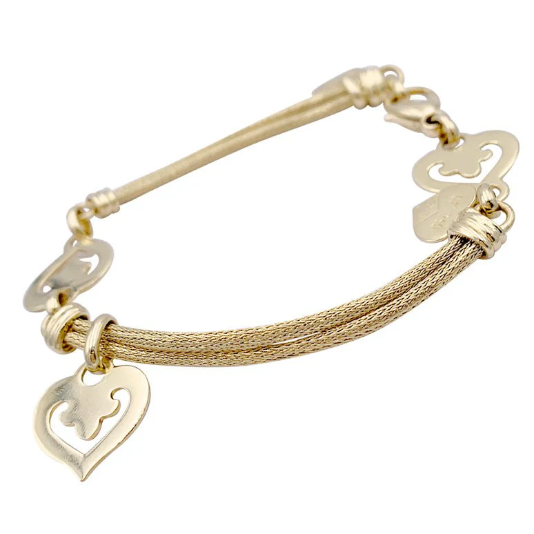 Bracelet O.J. PERRIN "Légende" en or jaune - Image 2