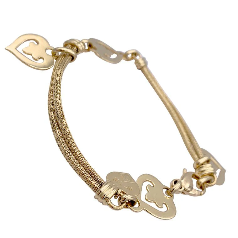 Bracelet O.J. PERRIN "Légende" en or jaune - Image 3