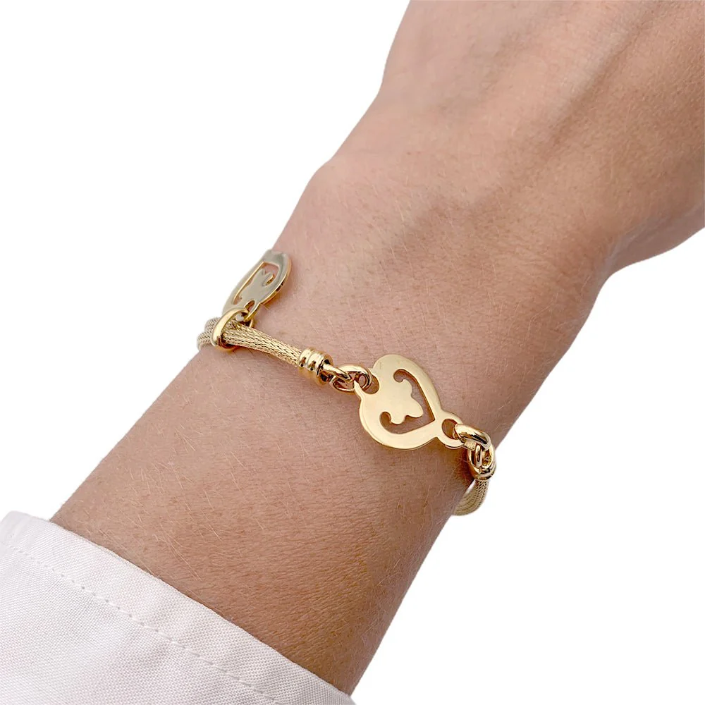 Bracelet O.J. PERRIN "Légende" en or jaune - Image 8