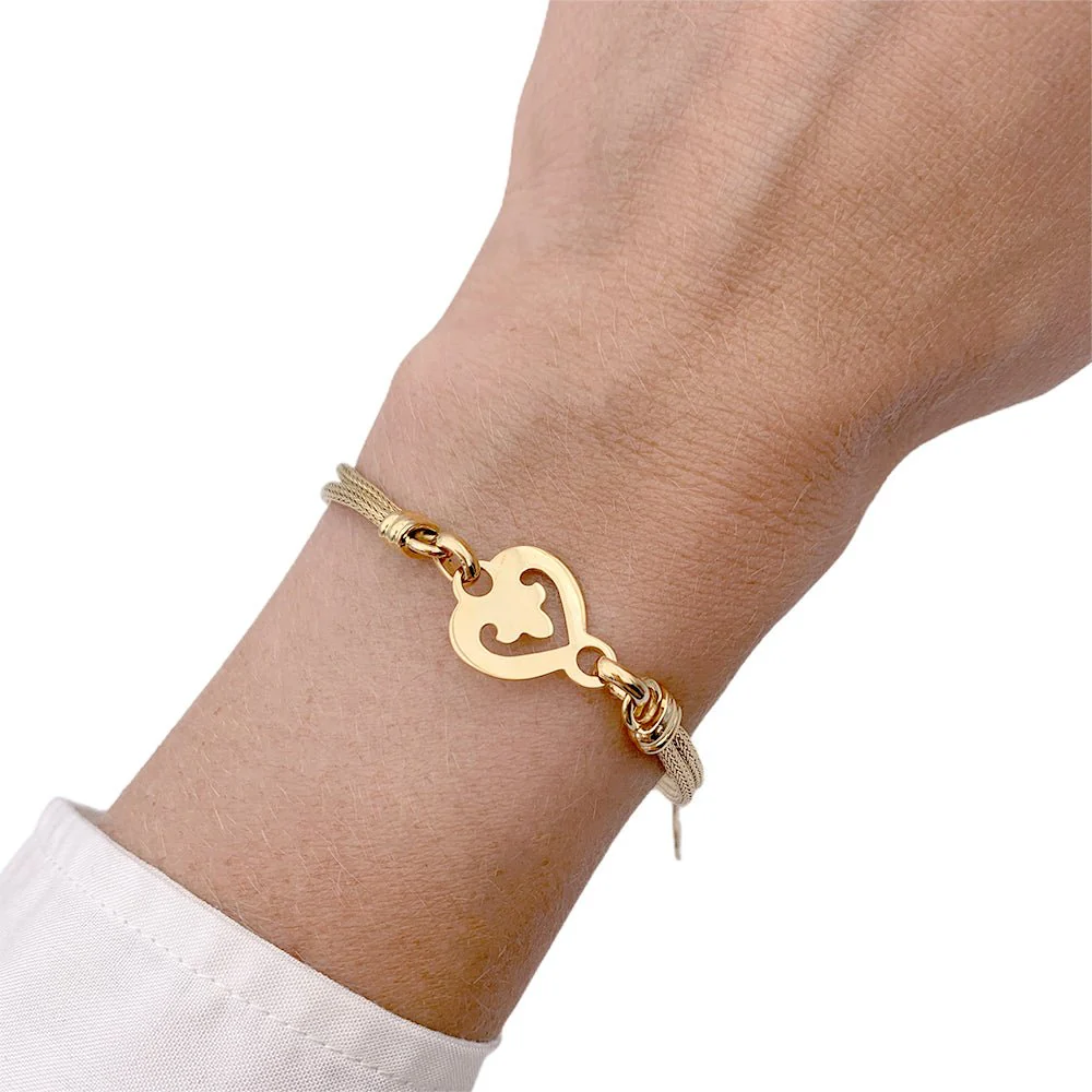 Bracelet O.J. PERRIN "Légende" en or jaune - Image 9
