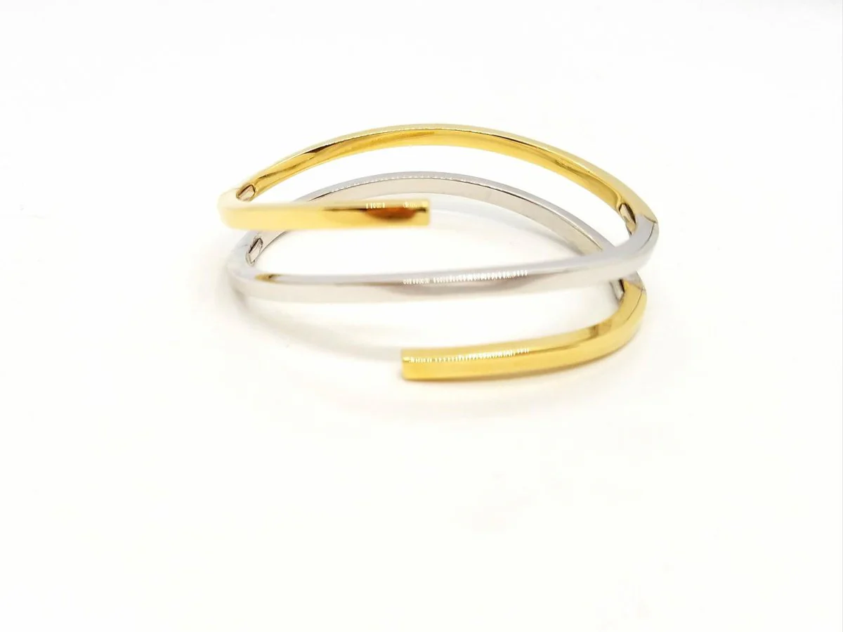 Bracelet serpentin en 2 ors - Image 3