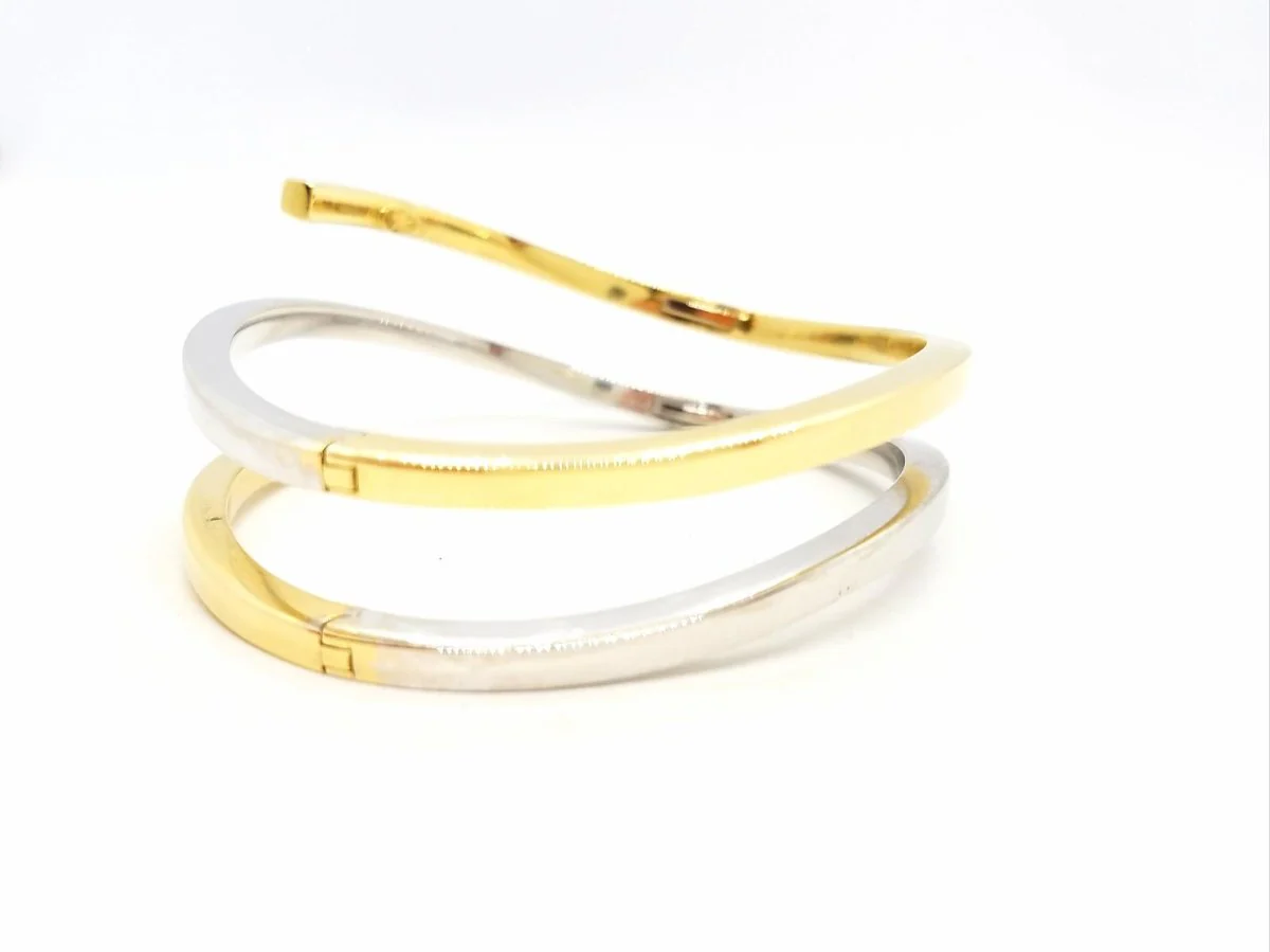 Bracelet serpentin en 2 ors - Image 5