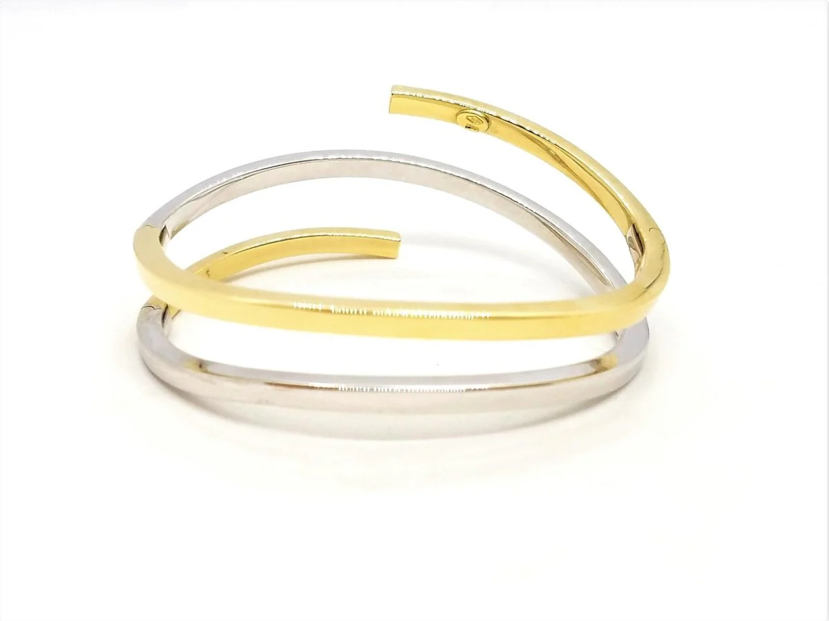Bracelet serpentin en 2 ors - Image 7
