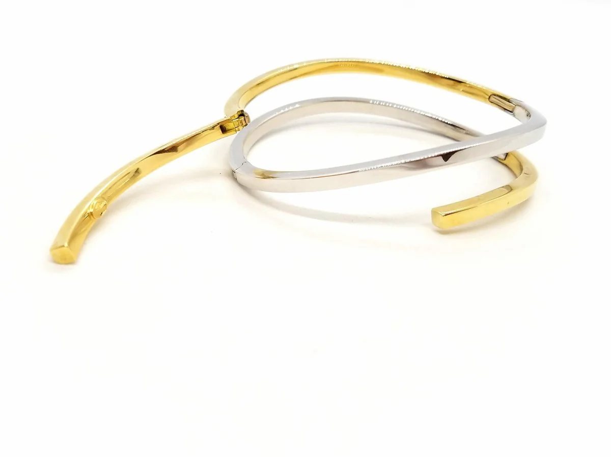 Bracelet serpentin en 2 ors - Image 8