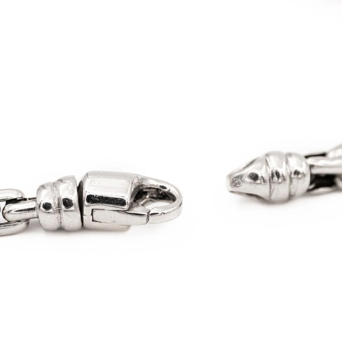 Bracelet Gourmette en or blanc - Image 4