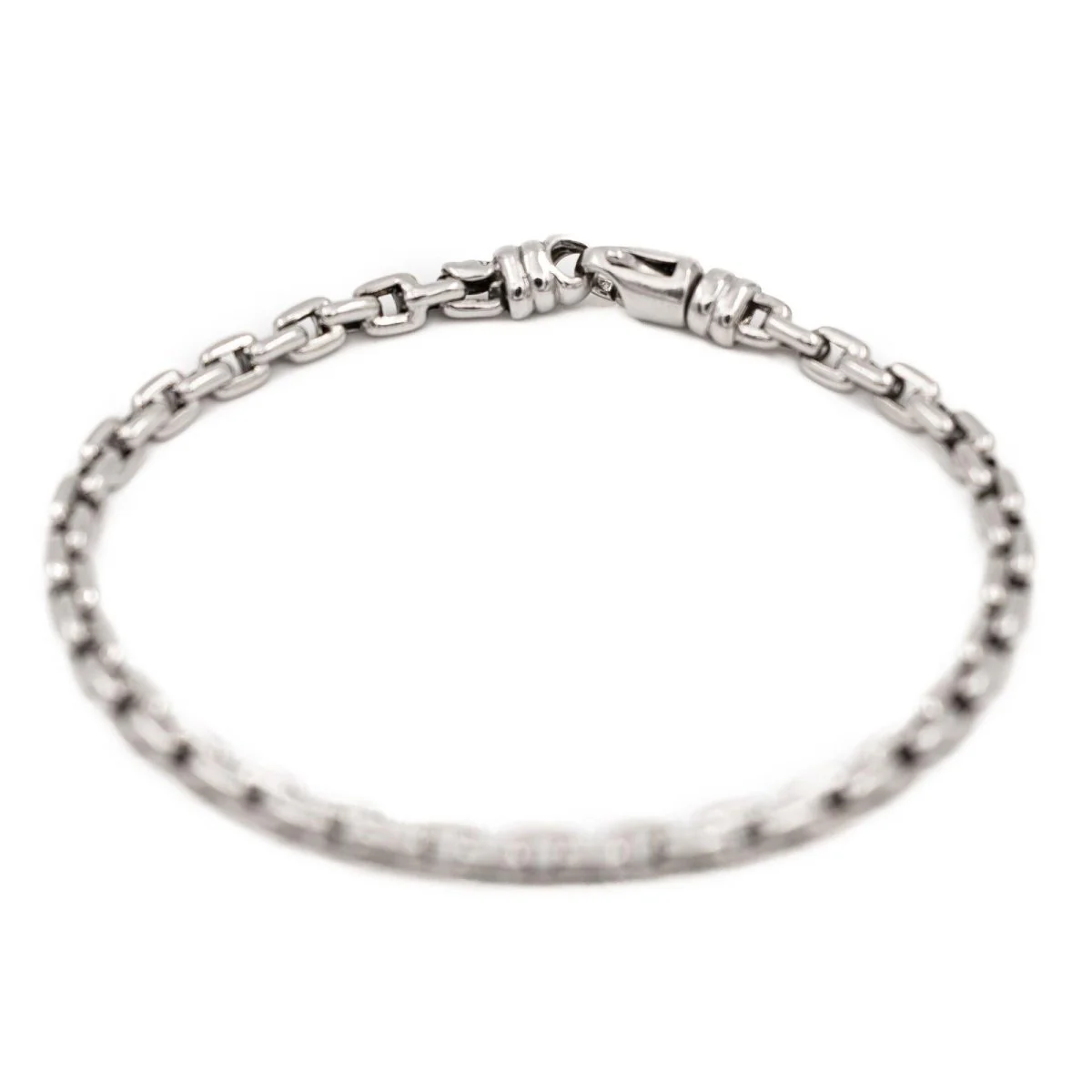 Bracelet Gourmette en or blanc - Image 7