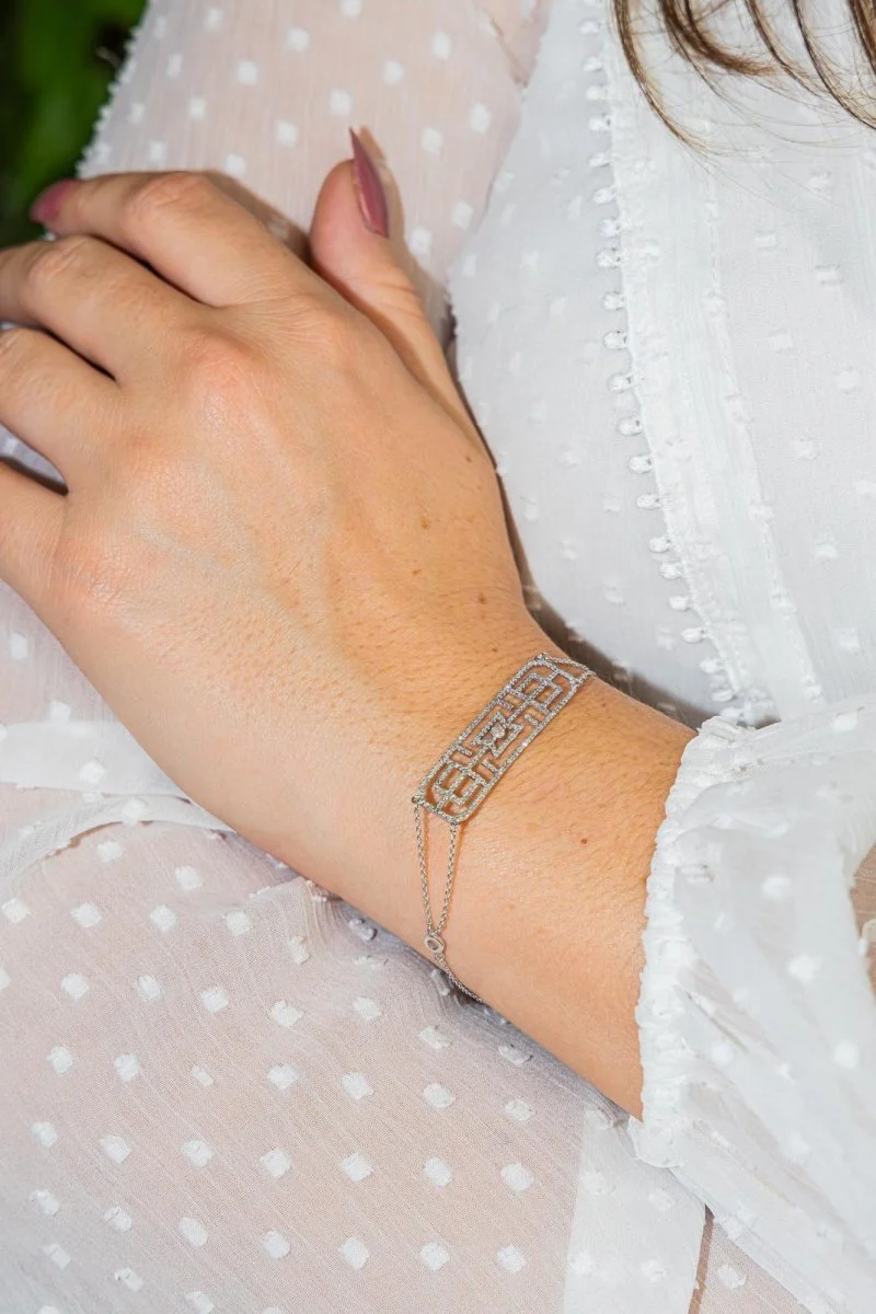 Bracelet Or blanc Diamant - Image 2