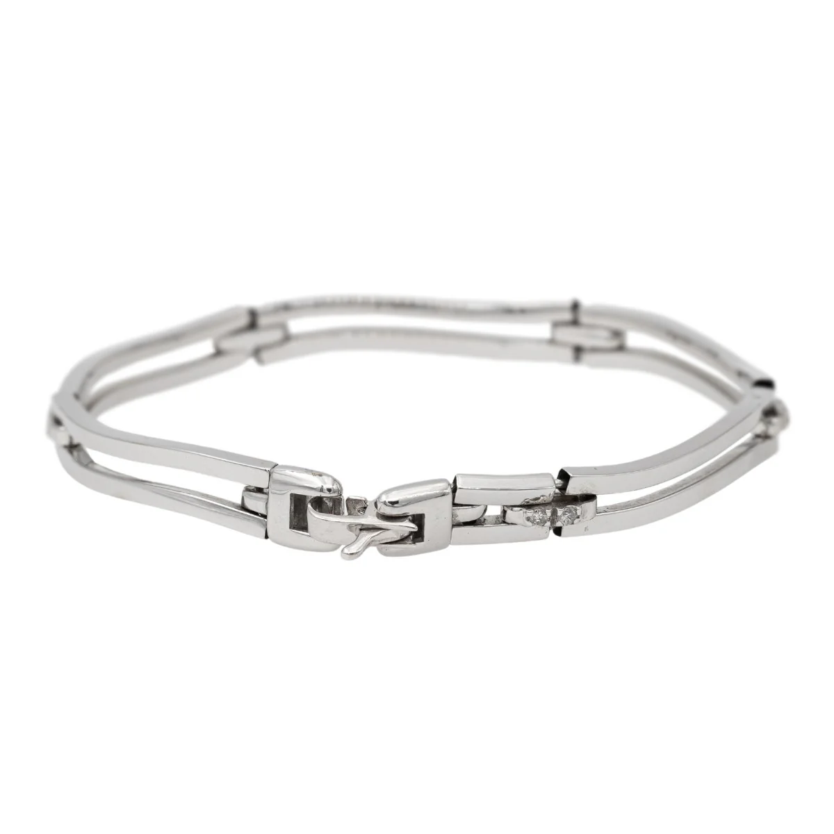 Bracelet Or blanc Diamant - Image 4
