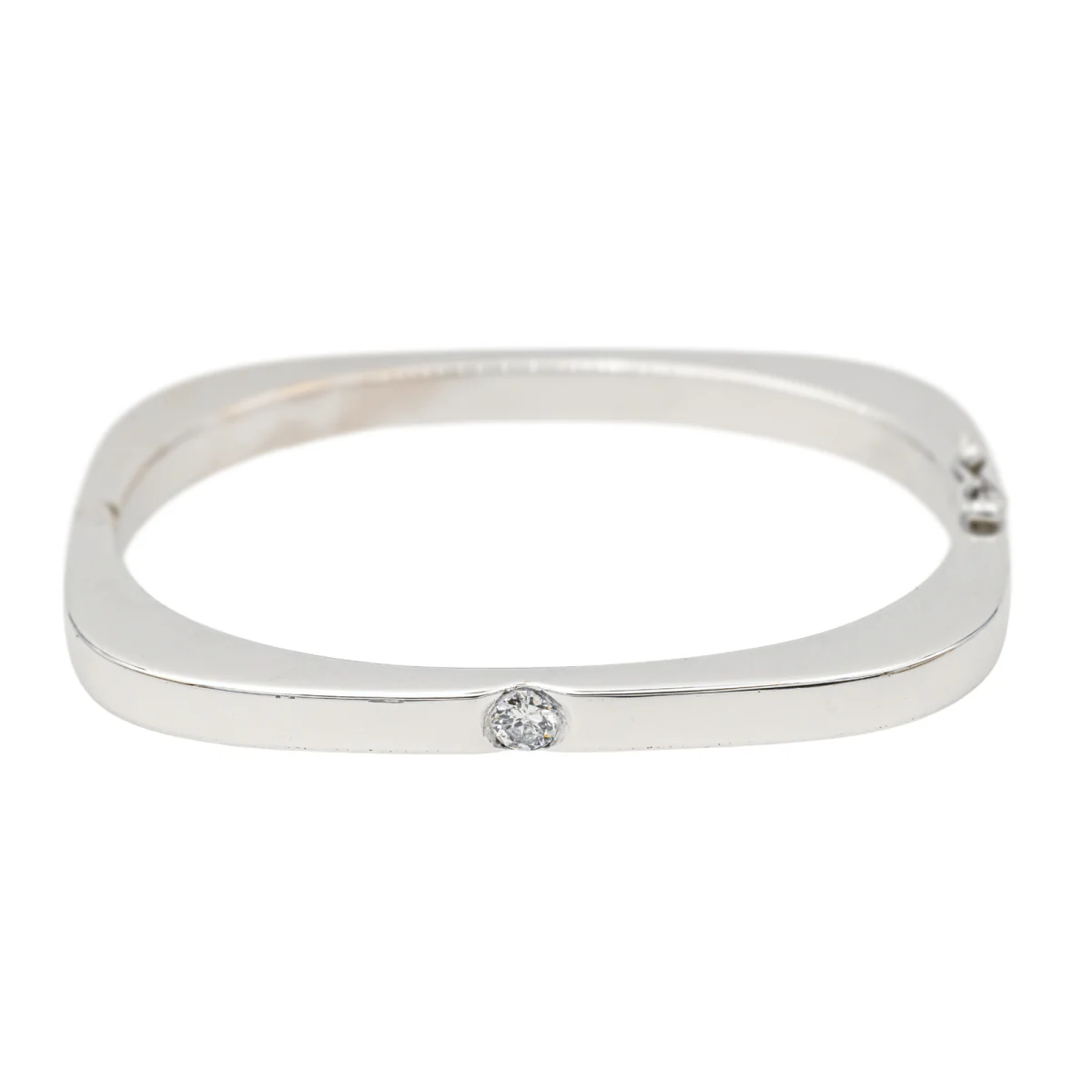Bracelet Jonc en or blanc et diamant - Image 3