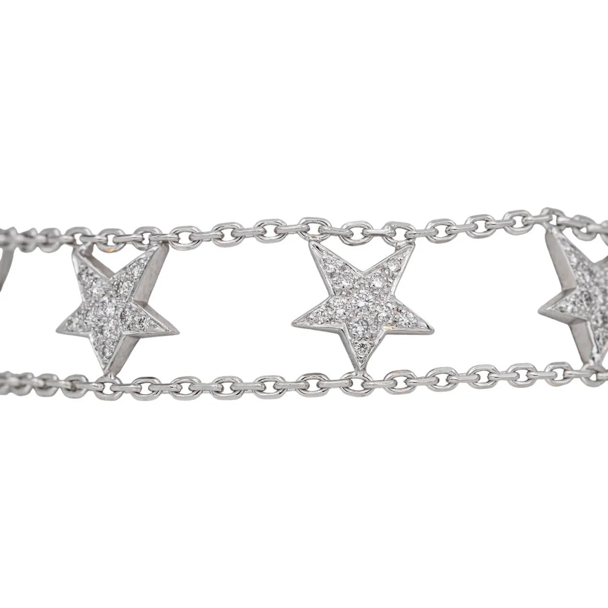 Bracelet Maille en or blanc et diamants - Image 6