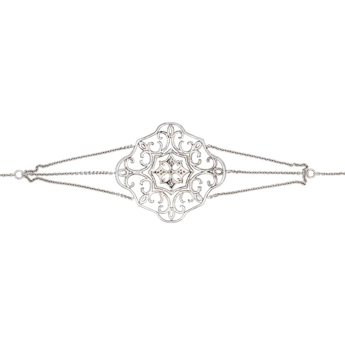 Bracelet en or blanc et diamants - Image 5