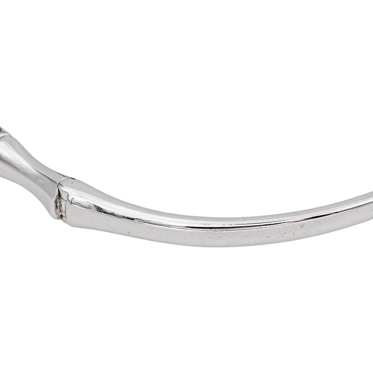 Bracelet Jonc en or blanc et diamants - Image 8