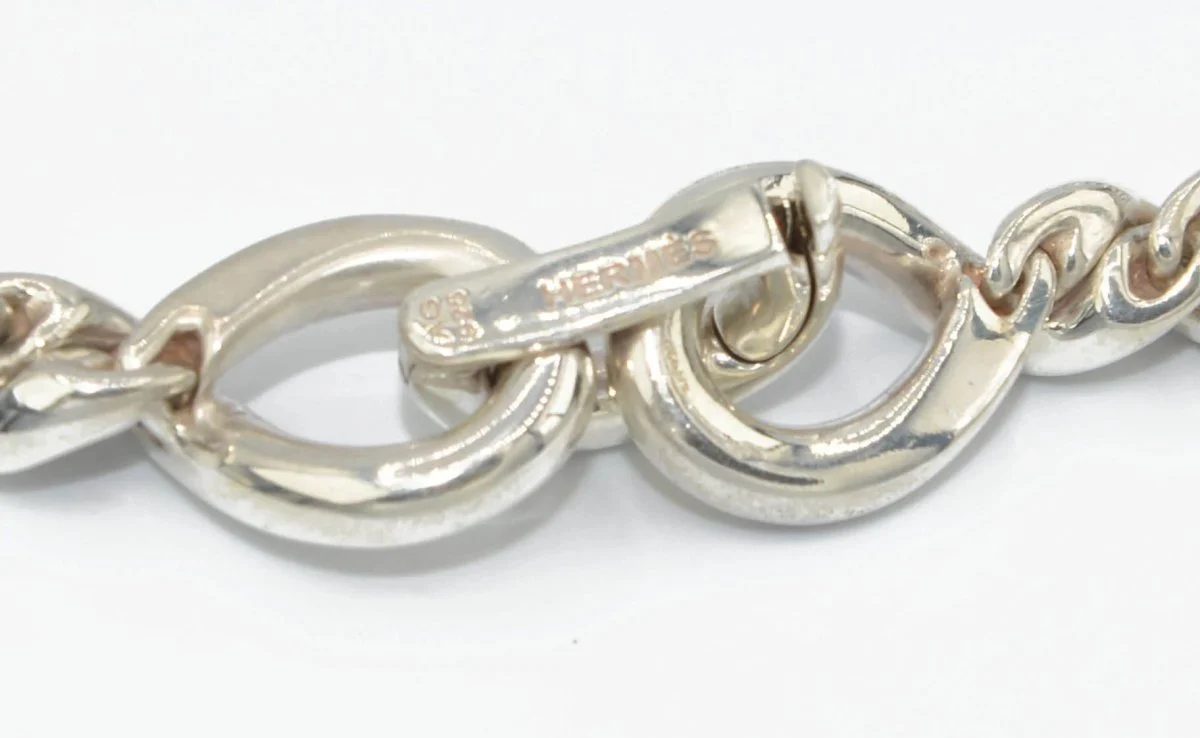 Collier HERMÈS "Torsade" en argent - Image 2