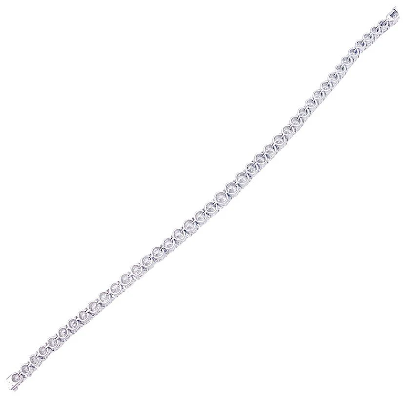 Bracelet or blanc et diamants. - Image 5