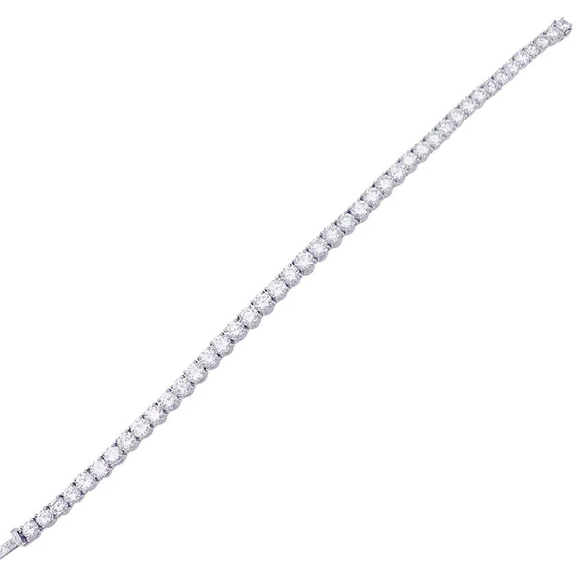 Bracelet or blanc et diamants. - Image 6