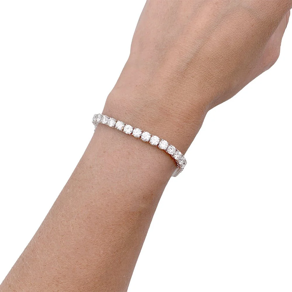 Bracelet or blanc et diamants. - Image 7