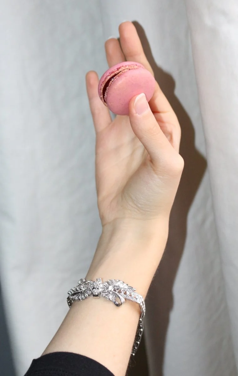 Bracelet en or blanc et diamants - Image 10