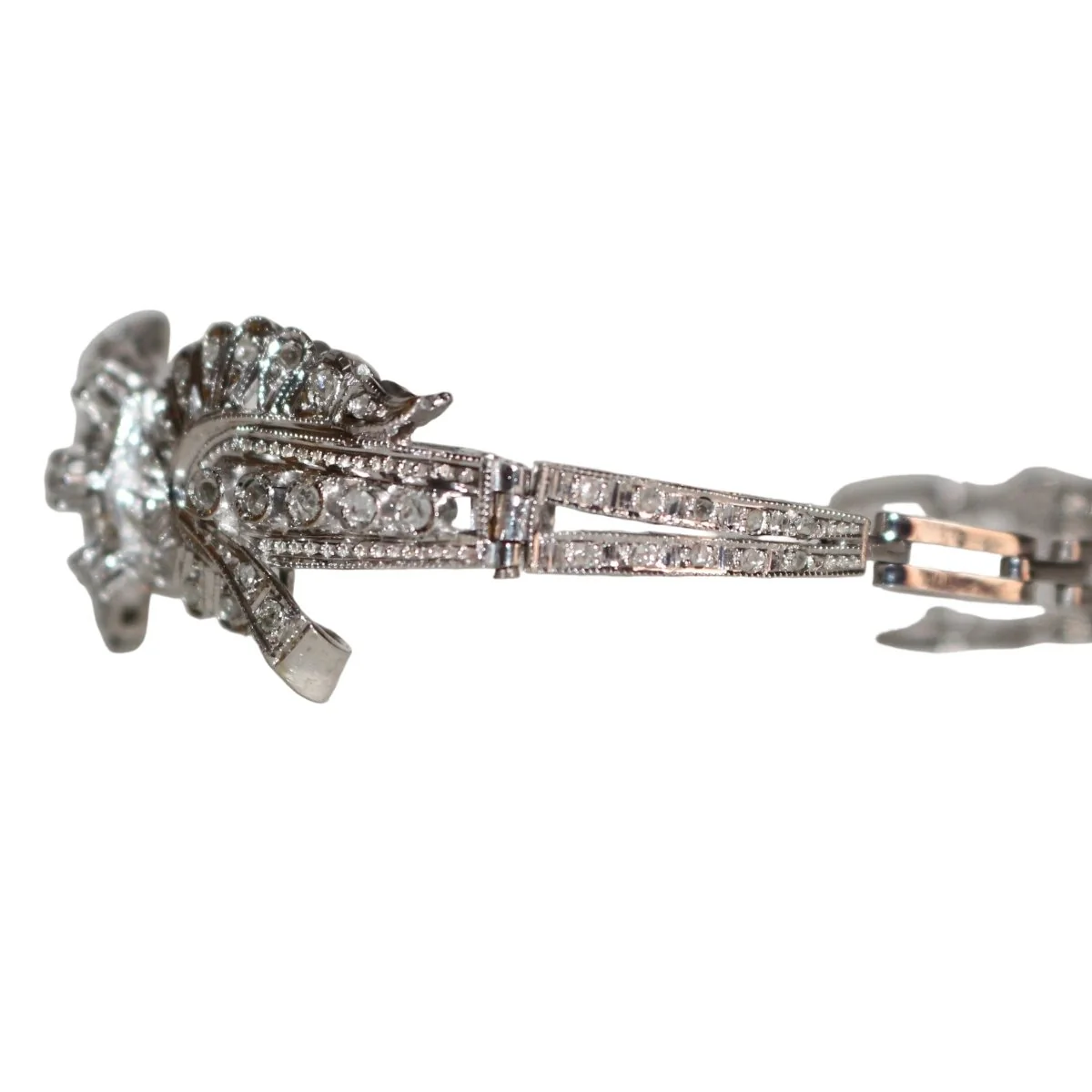 Bracelet en or blanc et diamants - Image 5