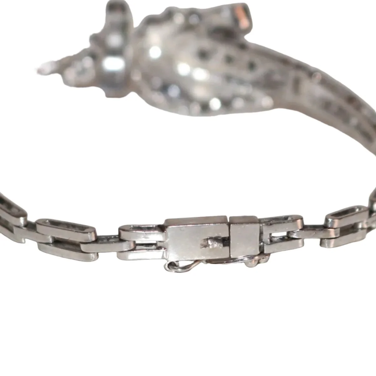 Bracelet en or blanc et diamants - Image 6