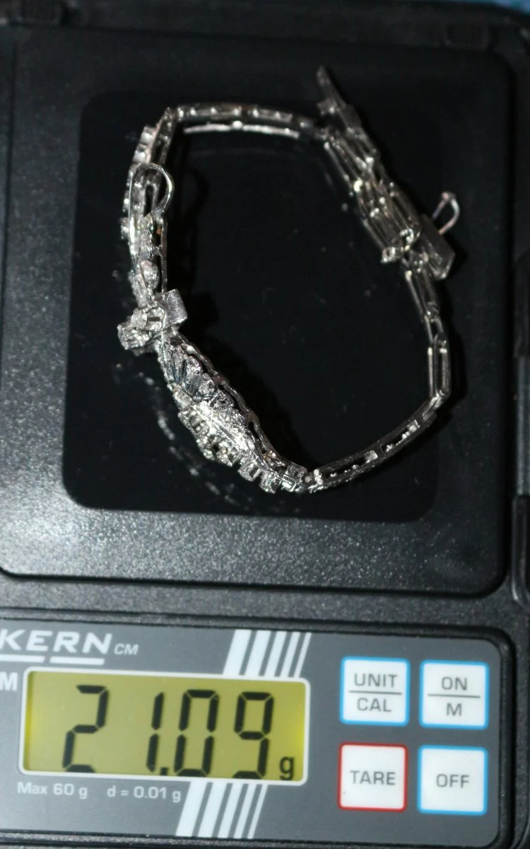 Bracelet en or blanc et diamants - Image 9