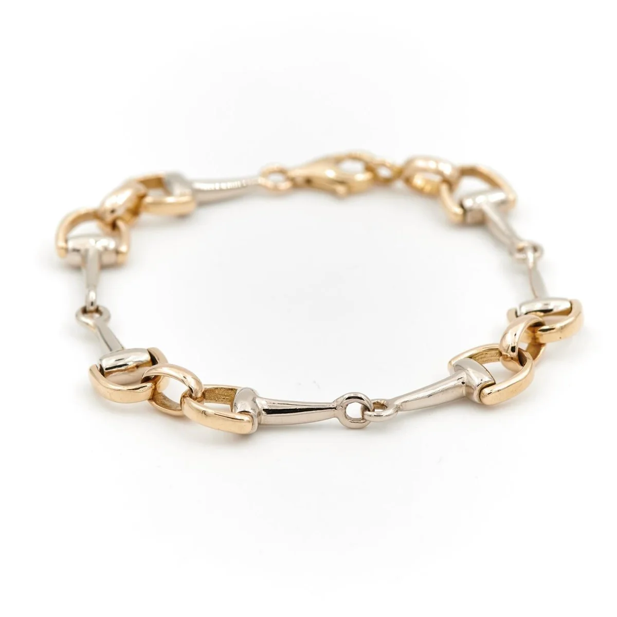 Bracelet Maille en 2 ors