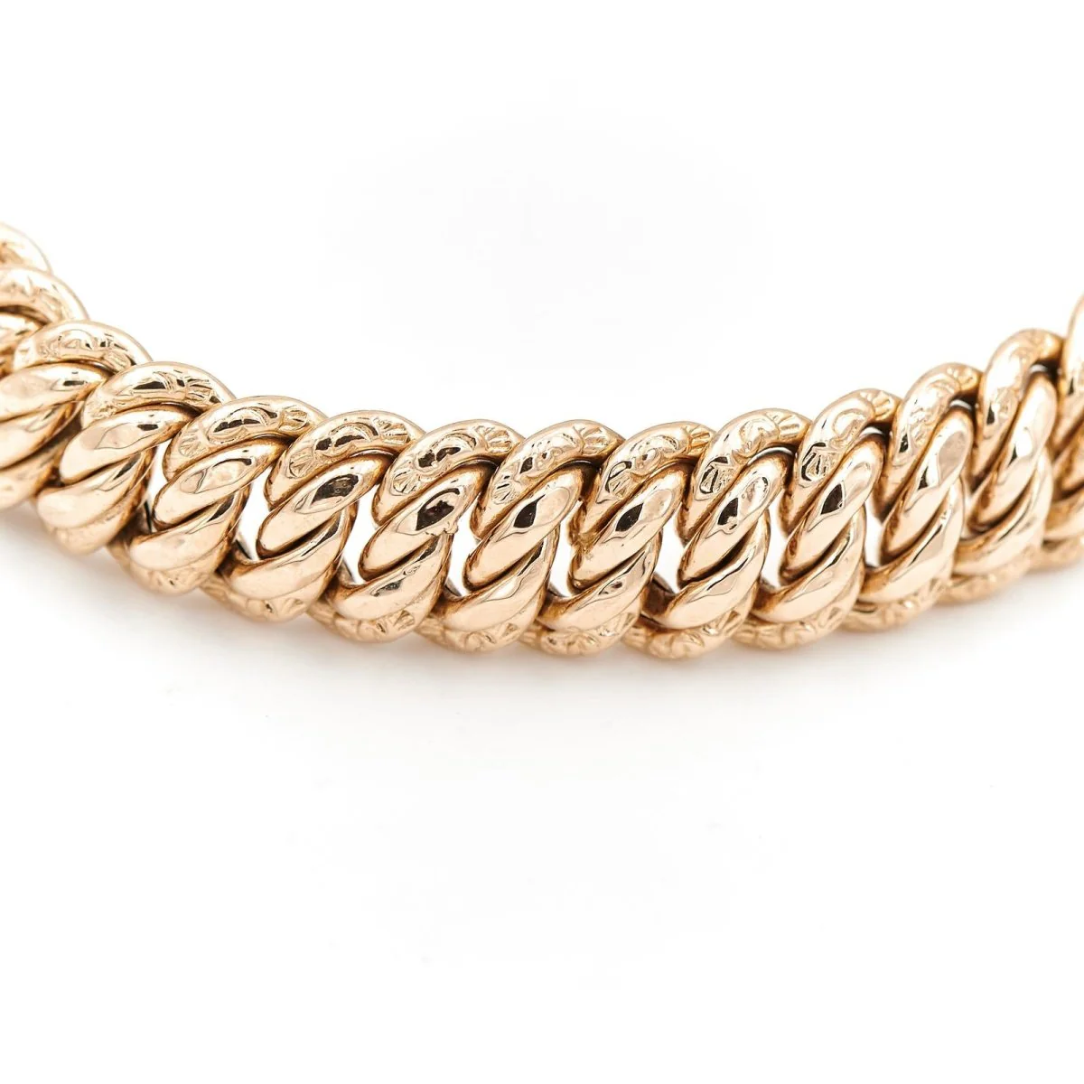 Bracelet Maille américaine en or jaune - Image 4
