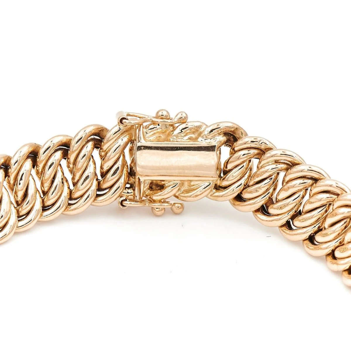 Bracelet Maille américaine en or jaune - Image 6