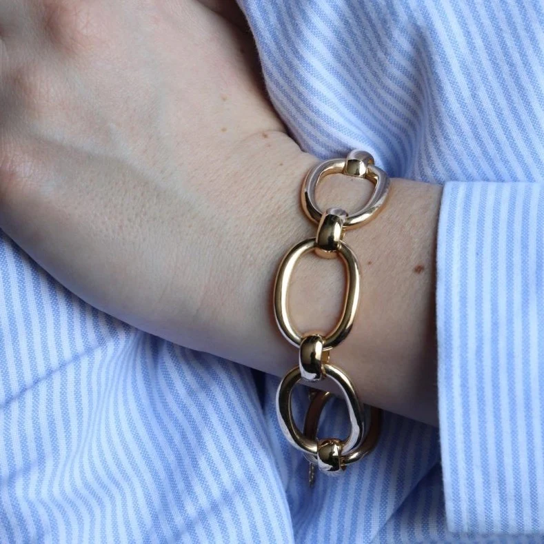 Bracelet Chaîne massive en or jaune - Image 2