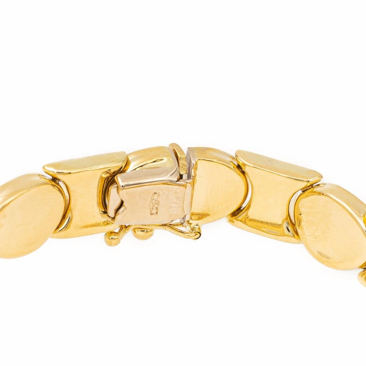 Bracelet Maille articulée en or jaune - Image 3