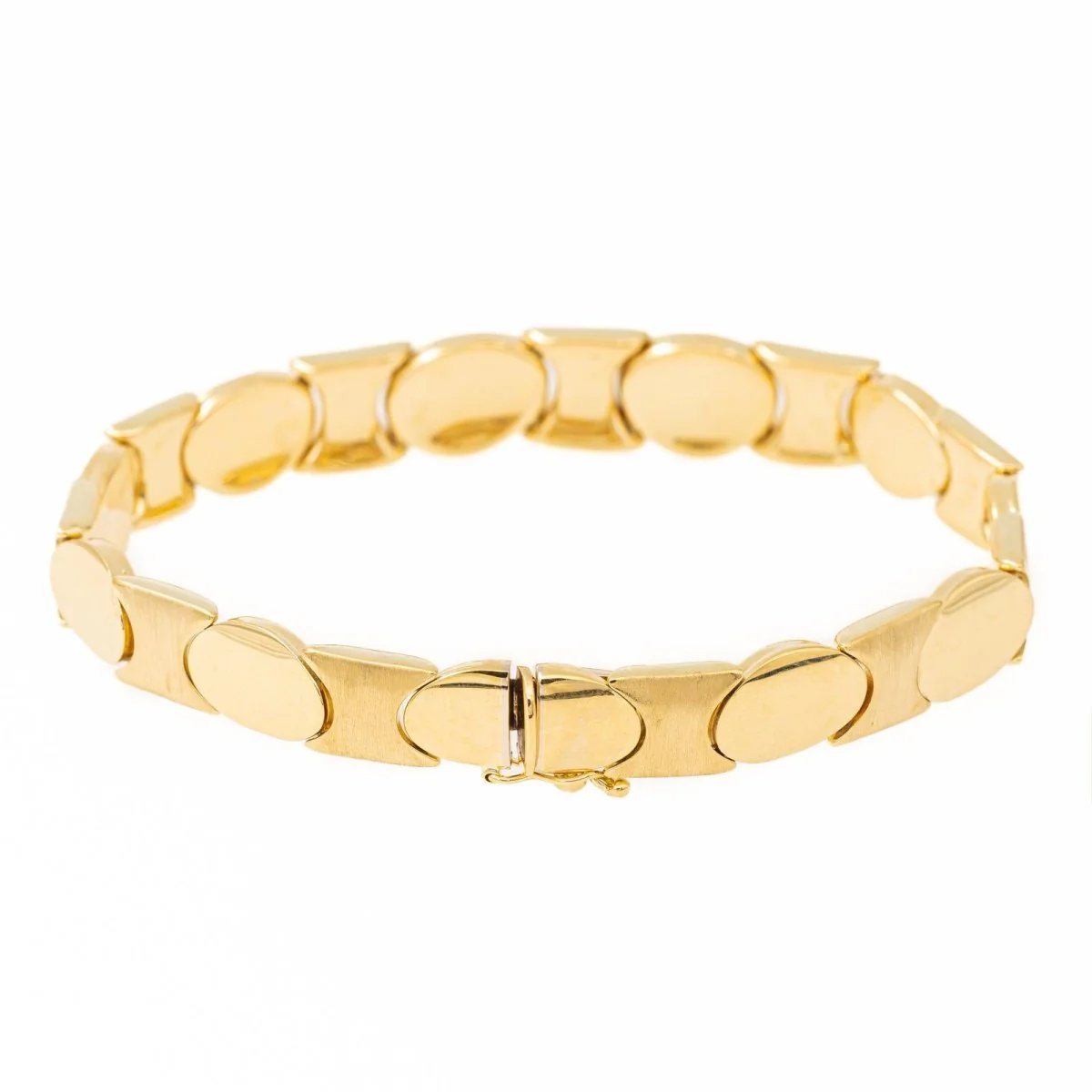 Bracelet Maille articulée en or jaune - Image 5