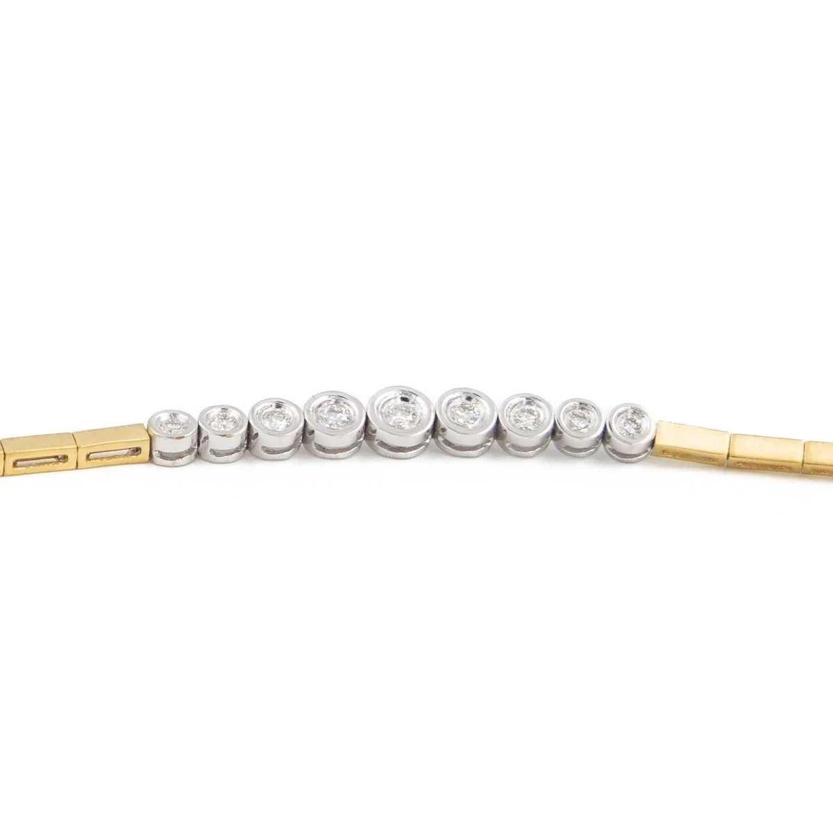 Bracelet en or jaune et diamants - Image 5