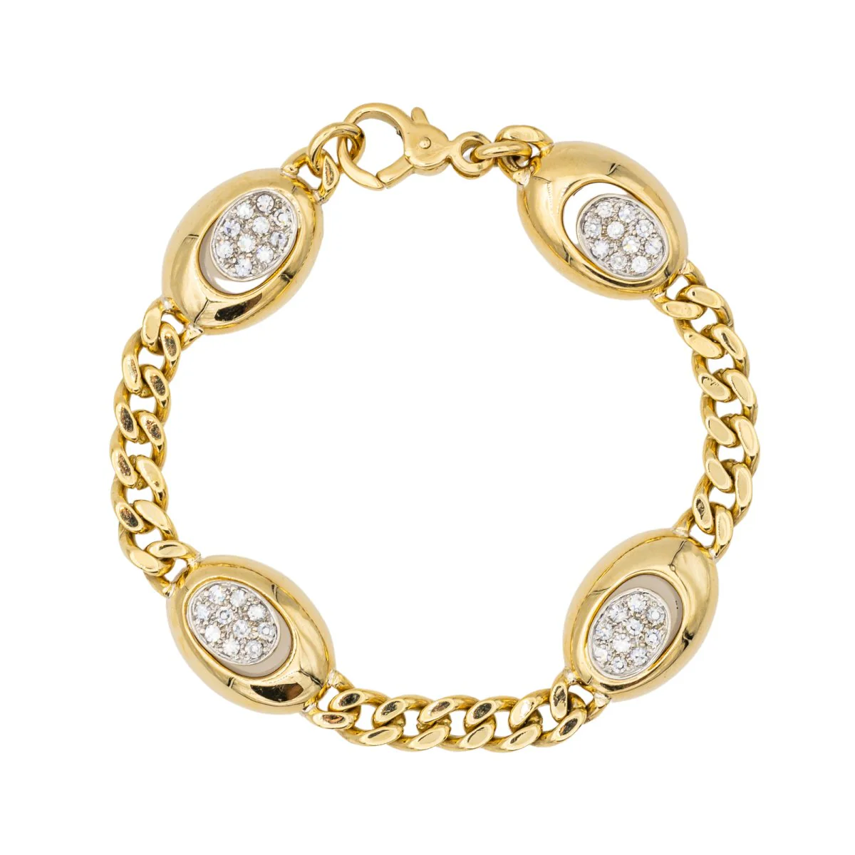 Bracelet en or jaune et diamant