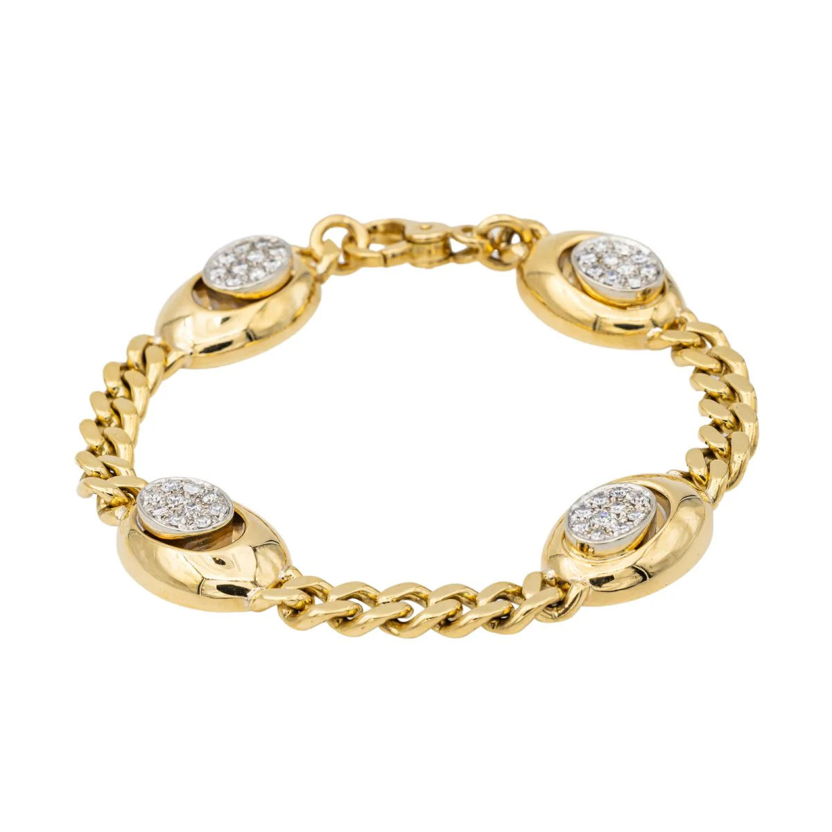 Bracelet en or jaune et diamant - Image 3