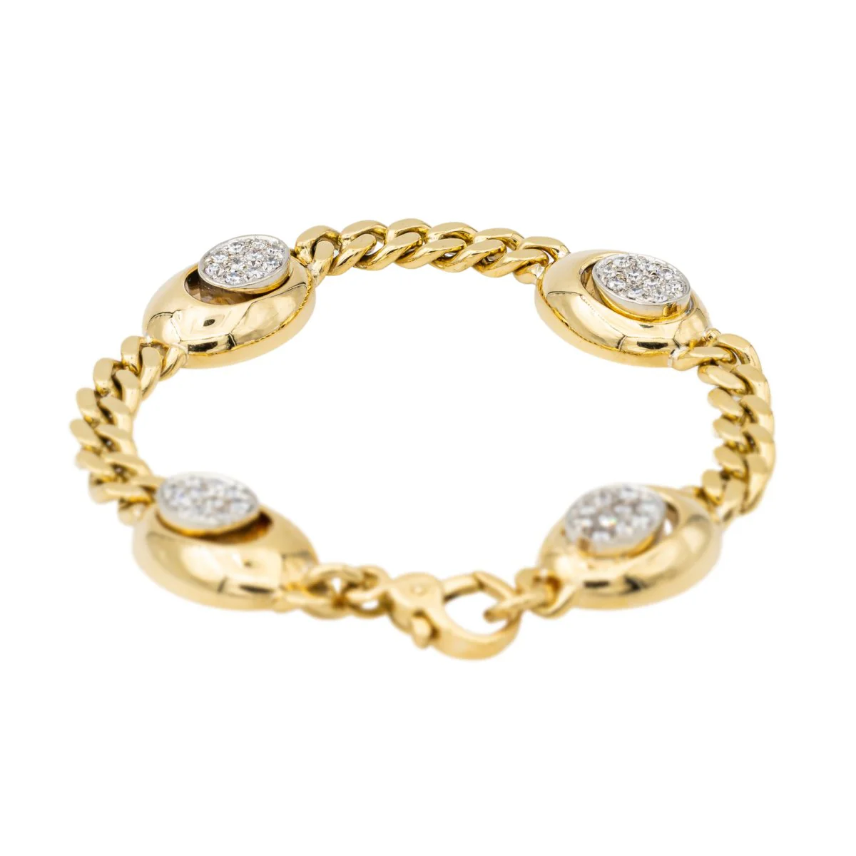 Bracelet en or jaune et diamant - Image 4