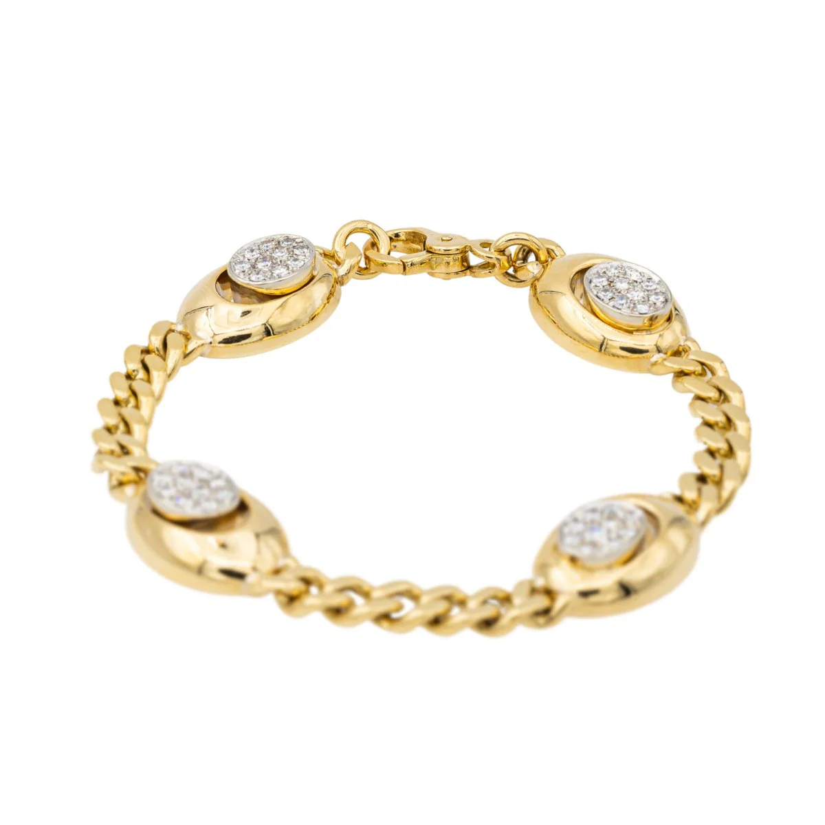 Bracelet en or jaune et diamant - Image 5