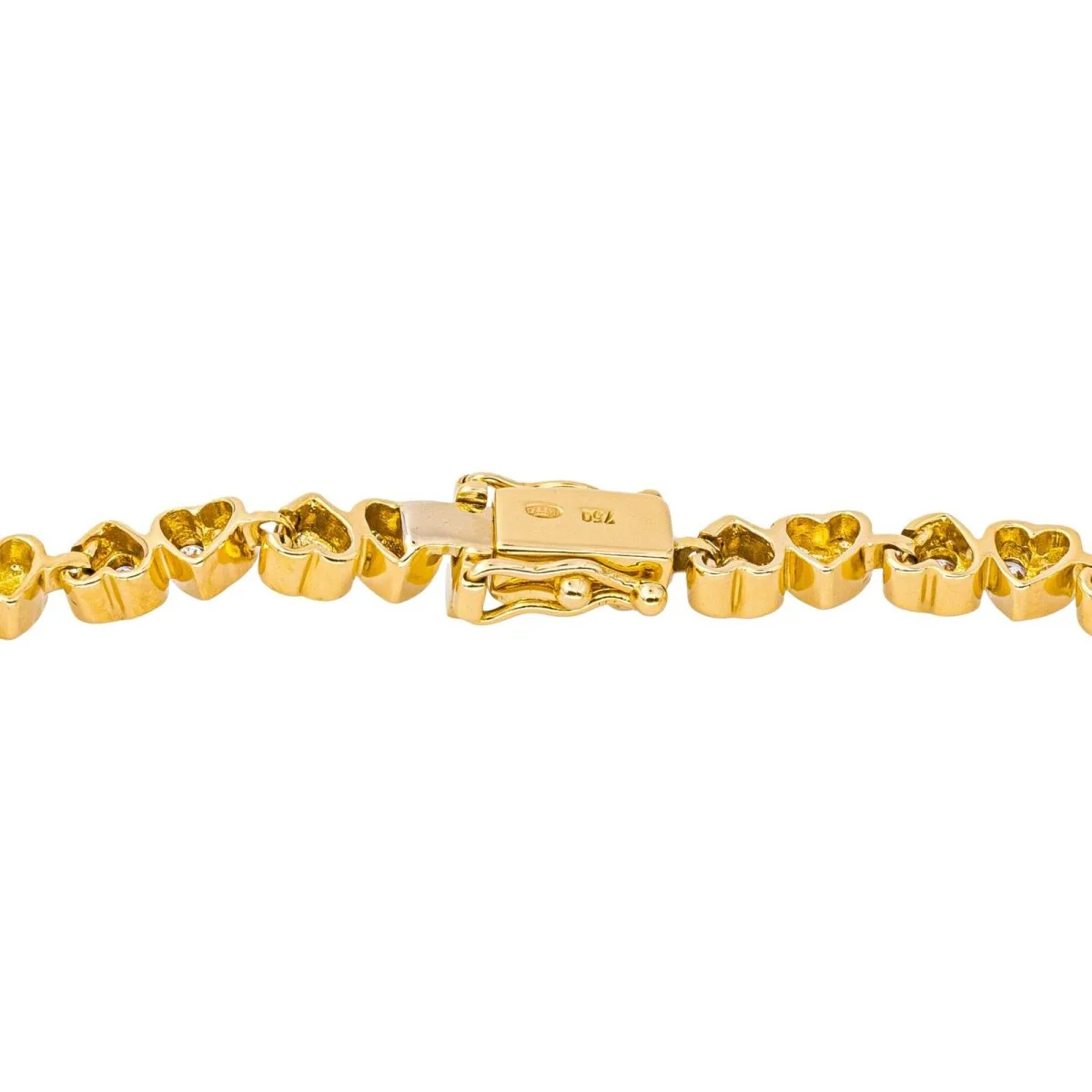 Bracelet Ligne en or jaune et diamants - Image 6