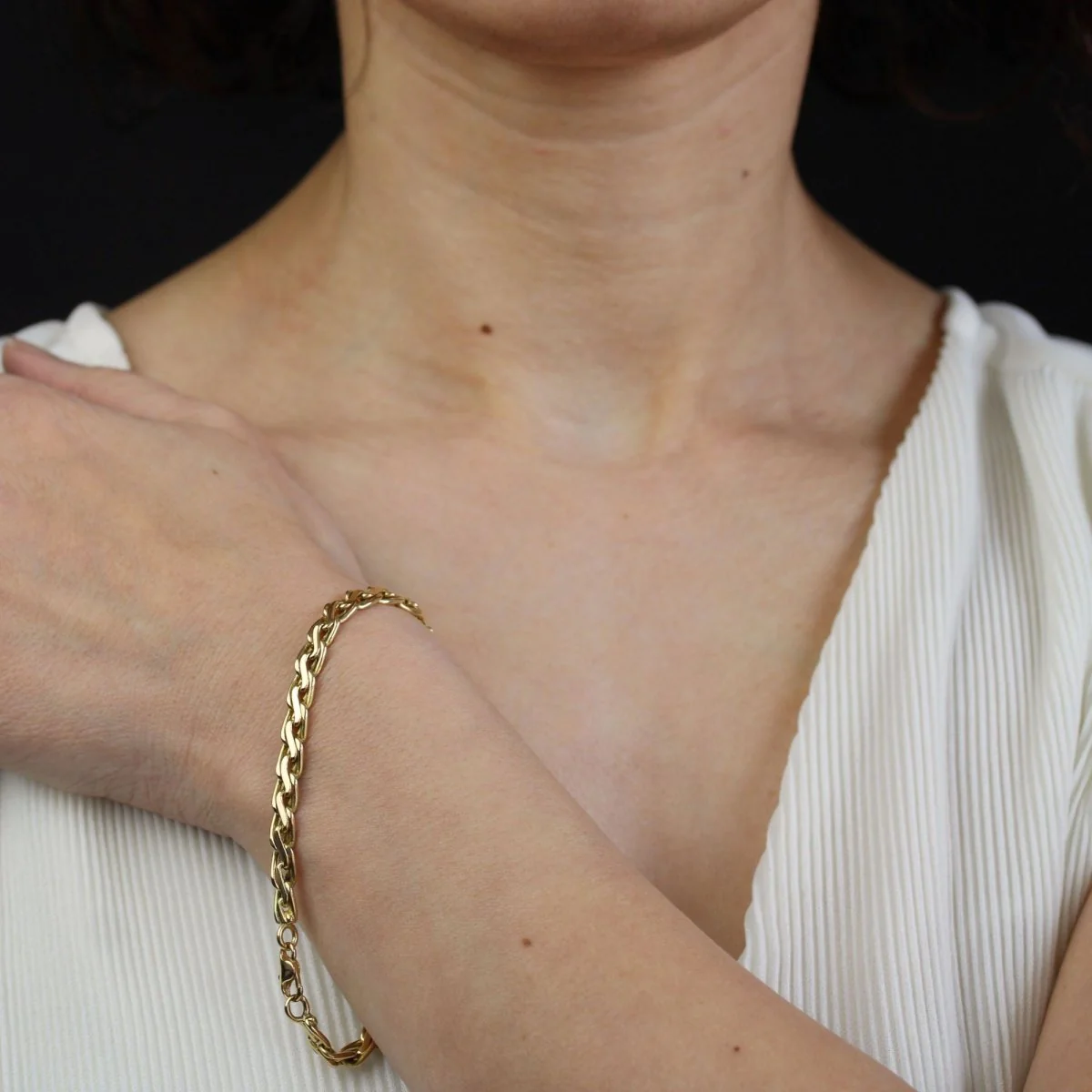 Bracelet Maille en or jaune - Image 2