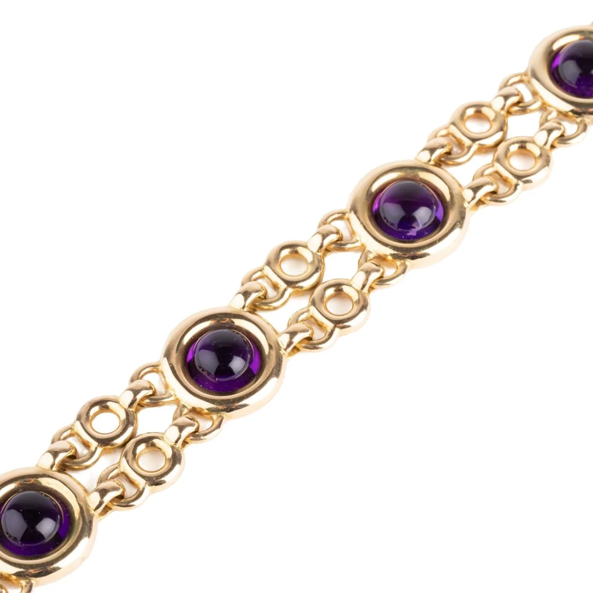 Bracelet POIRAY "Indrani" en or jaune et améthystes - Image 3