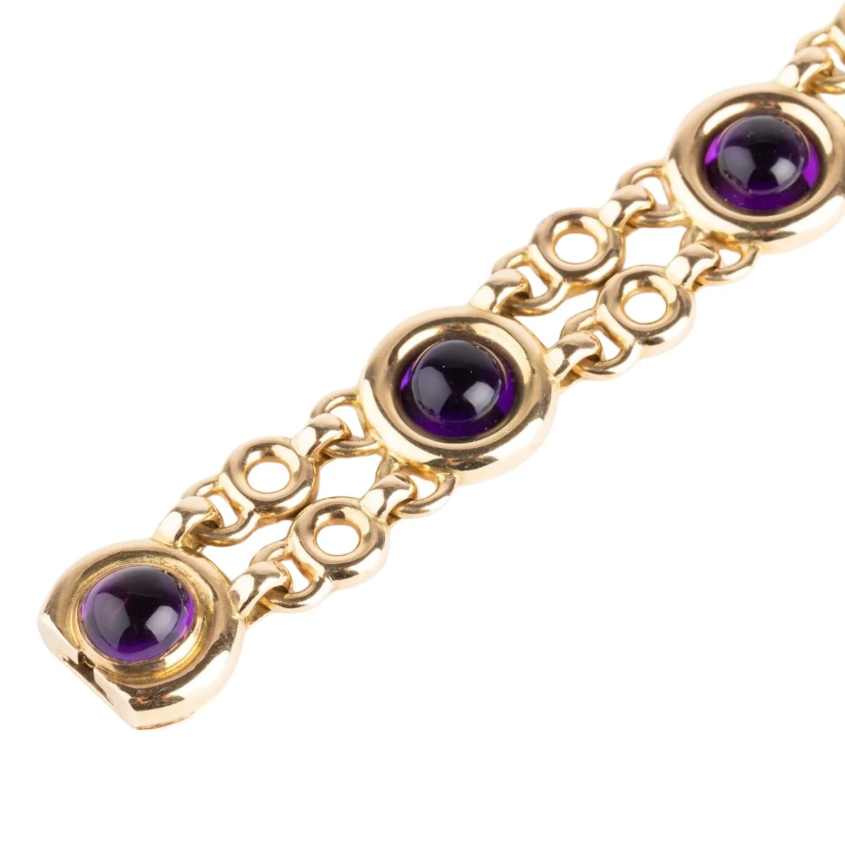 Bracelet POIRAY "Indrani" en or jaune et améthystes - Image 5