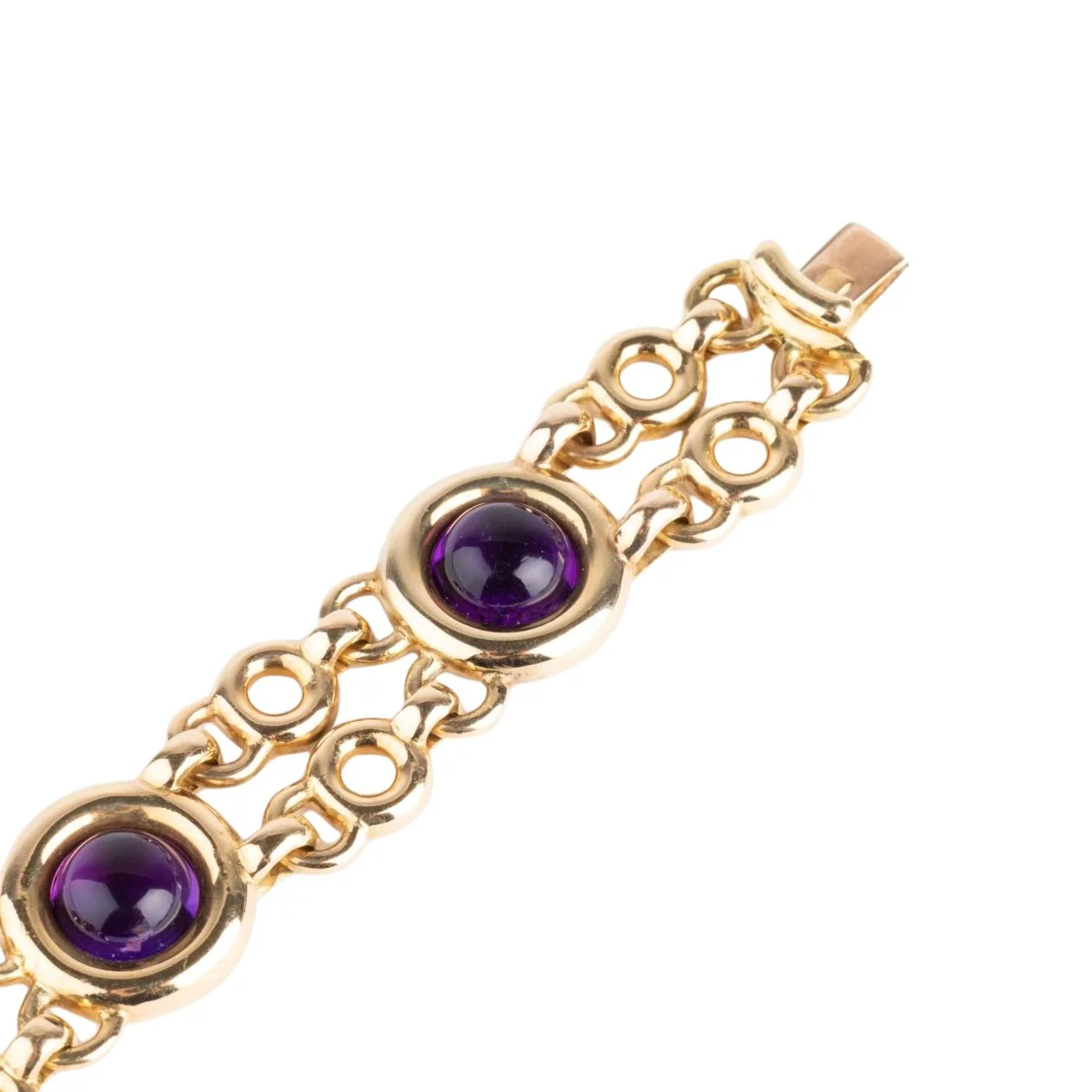 Bracelet POIRAY "Indrani" en or jaune et améthystes - Image 6