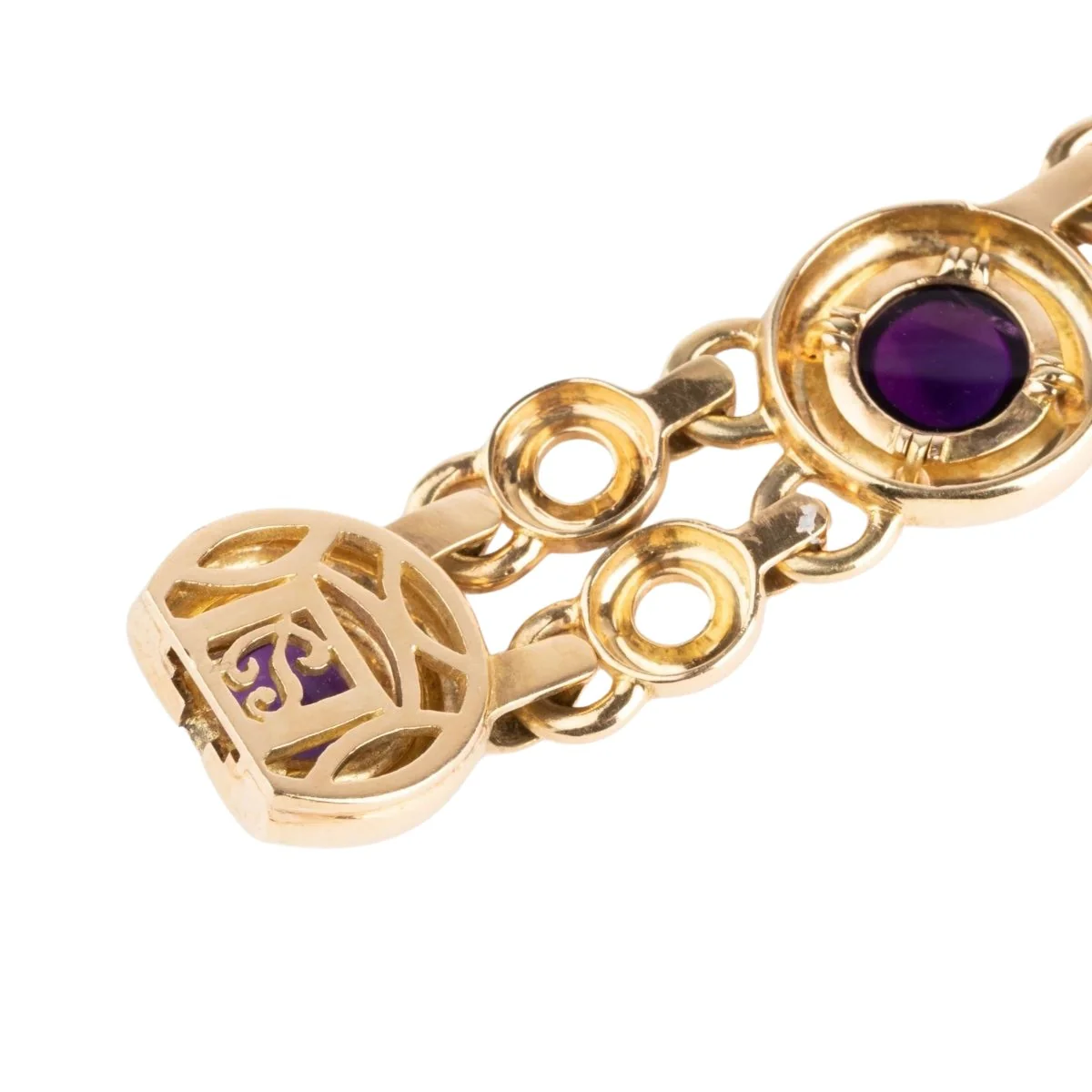 Bracelet POIRAY "Indrani" en or jaune et améthystes - Image 8